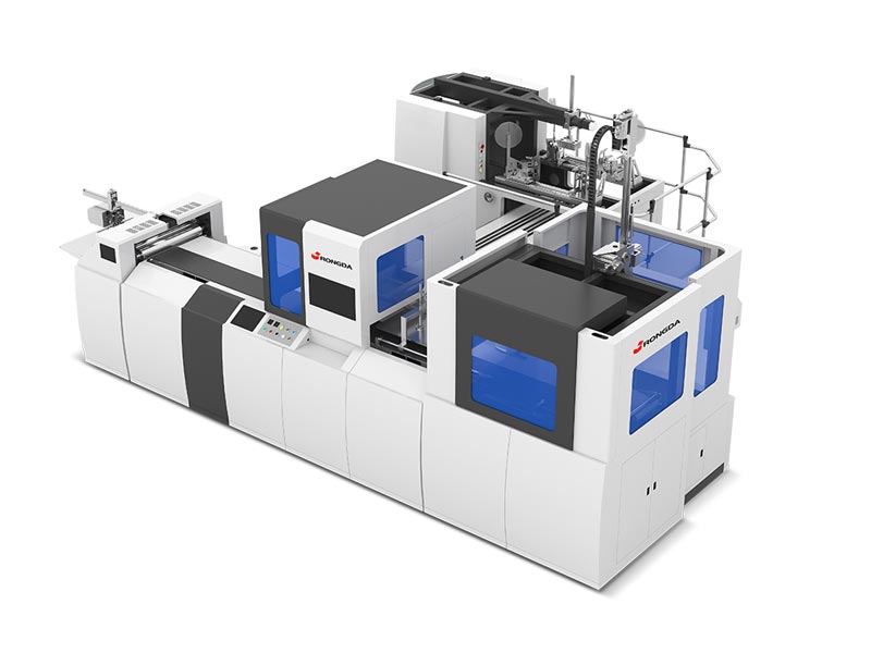 Automatic rigid box making machine